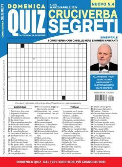 Cruciverba Segreti – Marzo-Aprile 2024