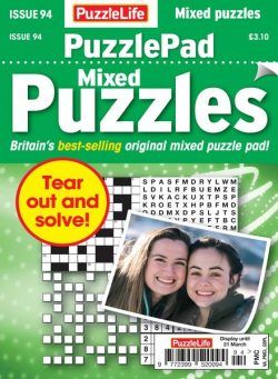 PuzzleLife PuzzlePad Puzzles – Issue 94 – 22 February 2024
