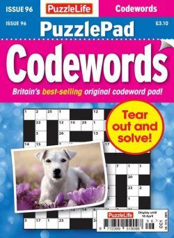 PuzzleLife PuzzlePad Codewords – Issue 96 – 21 March 2024