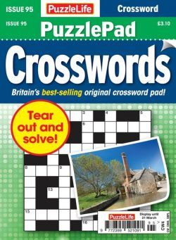 PuzzleLife PuzzlePad Crosswords – Issue 95 – 22 February 2024