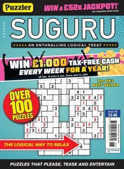 Puzzler Suguru – Issue 126 – 20 March 2024