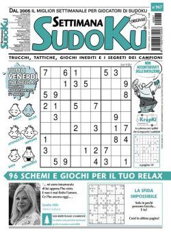 Settimana Sudoku – 23 Febbraio 2024