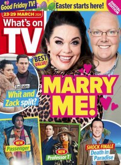 What’s on TV – 23 March 2024