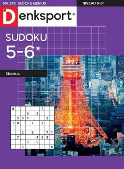 Denksport Sudoku 5-6 genius – 28 Maart 2024