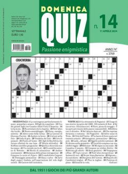 Domenica Quiz – 11 Aprile 2024