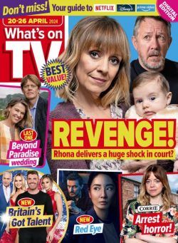 What’s on TV – 20 April 2024