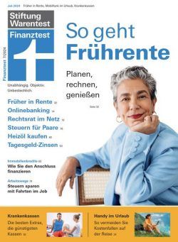 Stiftung Warentest Finanztest – Juli 2024