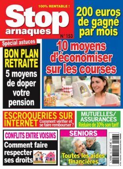 Stop Arnaques – Juin-Juillet-Aout 2024