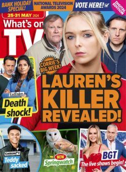 What’s on TV – 25 May 2024