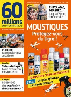 60 Millions de Consommateurs – Juillet-Aout 2024
