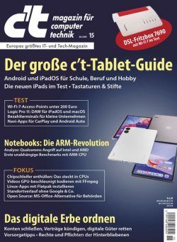 c’t Magazin fur Computertechnik – 28 Juni 2024