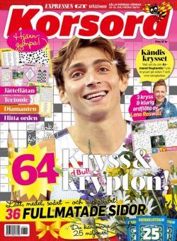 Korsord – 15 Juli 2024