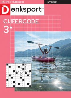 Denksport Cijfercode 3 – 3 Oktober 2024