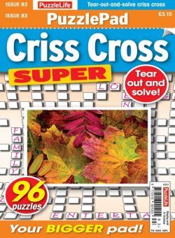 PuzzleLife PuzzlePad Criss Cross Super – Issue 83 2024