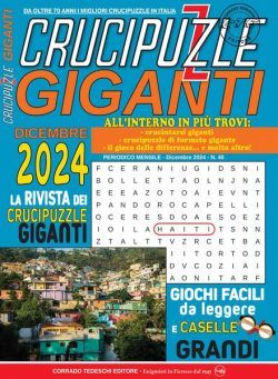 Crucipuzzle Giganti – Dicembre 2024