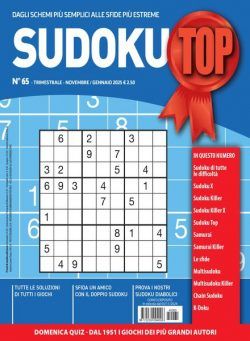 Sudoku Top – Novembre-Dicembre 2024 – Gennaio 2025