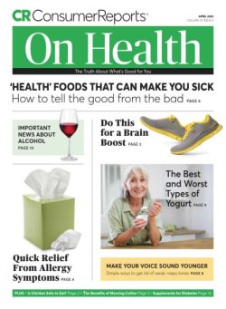 Consumer Reports on Health – April 2025