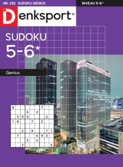 Denksport Sudoku 5-6 genius – 20 Maart 2025