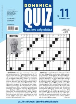 Domenica Quiz – 27 Marzo 2025