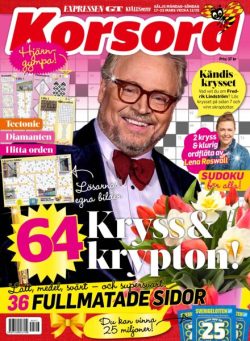 Korsord – 17 Mars 2025