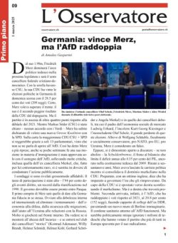 L’Osservatore – 1 Marzo 2025
