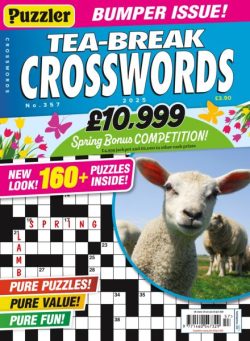 Puzzler Tea-Break Crosswords – Issue 357 2025
