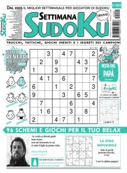 Settimana Sudoku – 14 Marzo 2025