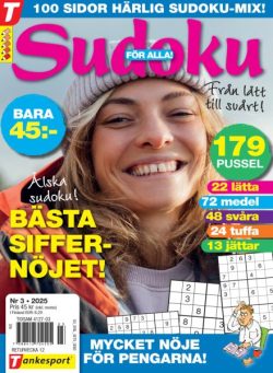 Sudoku for Alla – 19 Februari 2025