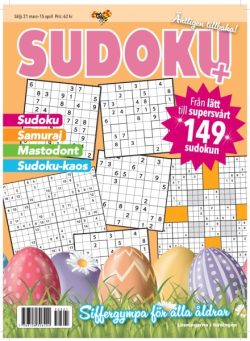 Sudoku+ – Mars 2025
