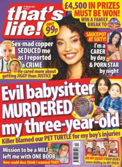 that’s life! UK – 20 March 2025