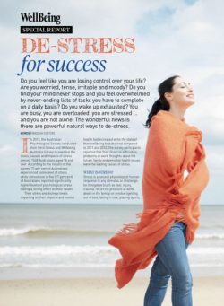 WellBeing Special Report – De-Stress for Success 2015