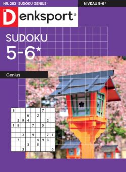 Denksport Sudoku 5-6 genius – 10 April 2025