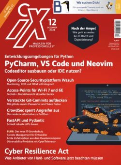iX – Magazin fur professionelle IT – Dezember 2024