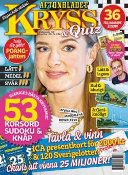 Kryss & Quiz – 24 Mars 2025