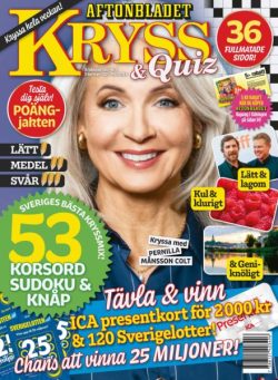 Kryss & Quiz – 31 Mars 2025