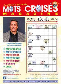 Mots Croises Magazine – 3 Avril 2025