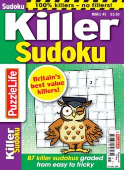 PuzzleLife Killer Sudoku – March 2025