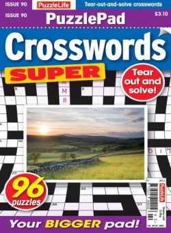 PuzzleLife PuzzlePad Crosswords Super – April 2025