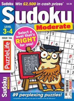 PuzzleLife Sudoku Moderate – March 2025