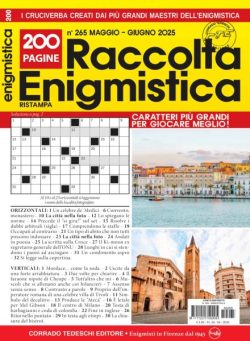Raccolta Enigmistica – Maggio 2025