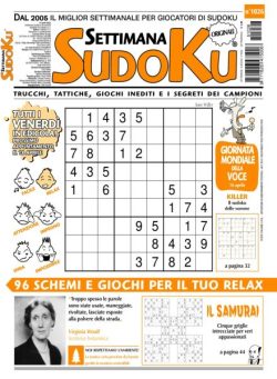 Settimana Sudoku – 11 Aprile 2025