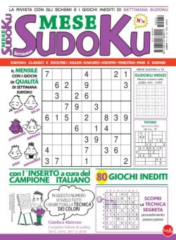 Settimana Sudoku Mese – Aprile 2025