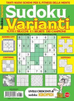 Sudoku Varianti – Maggio-Giugno 2025