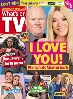 What’s on TV – 29 March 2025