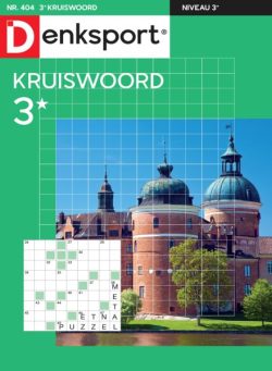Denksport Kruiswoord 3 – 15 Mei 2025