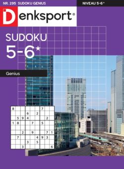 Denksport Sudoku 5-6 genius – 22 Mei 2025