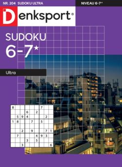 Denksport Sudoku 6-7 ultra – 15 Mei 2025