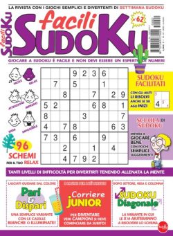 Facili Sudoku – Luglio 2025