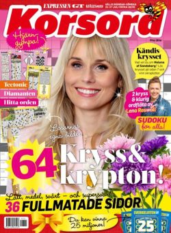 Korsord – 21 Juli 2025
