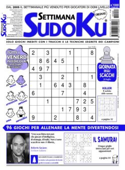 Settimana Sudoku – 18 Luglio 2025